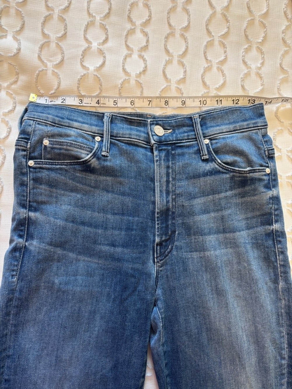 MOTHER The Stunner Ankle Step Fray Jean Good Girls Do size 26 - Picture 10 of 12